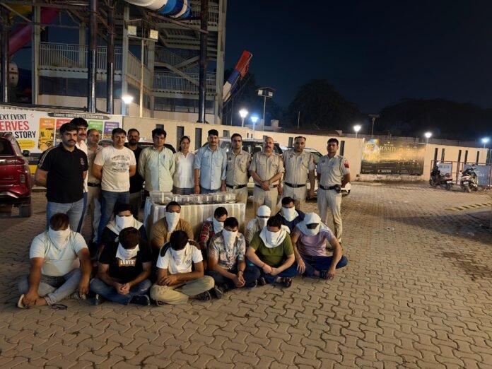 Gambling racket busted at a resort in Delhi’s Alipur; 11 people caught, ₹23.78 lakh seized